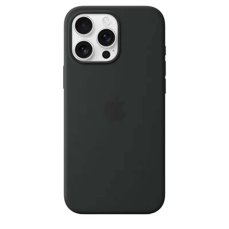 iPhone 16 Pro Max Silicone Case with MagSafe-Black,ModelA3313 EU
