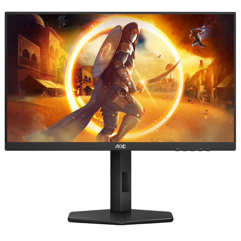 23.8" AOC 24G4X, Black, IPS, 1920x1080, 180Hz, AdaptiveSync+G-Sync, 0.5msMPRT, 300cd, HDMI+DP, Spkrs, Pivot