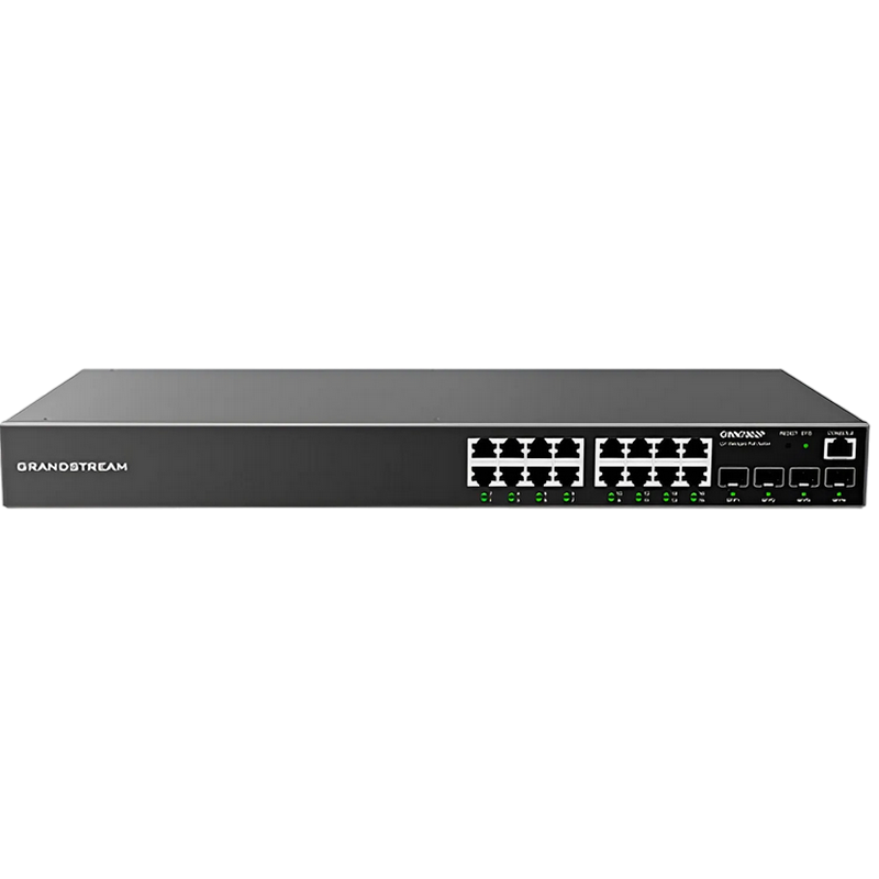 16-port 10/100/1000Mbps Managed Switch Grandstream "GWN7802", 4xSFP expansion slot