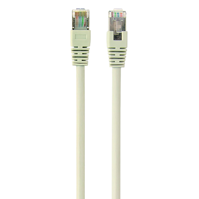 0.25m, FTP Patch Cord Gray, PP22-0.25M, Cat.5E, Cablexpert, molded strain relief 50u" plugs