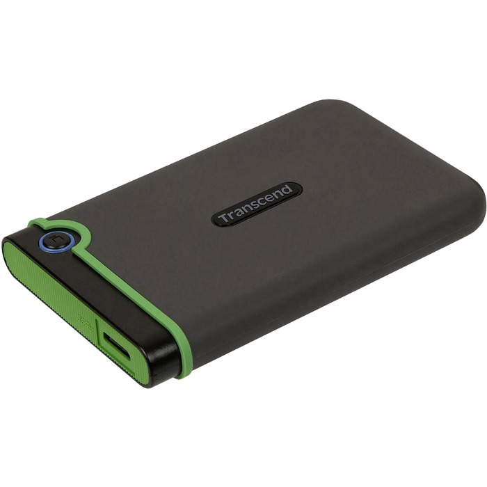 4.0TB (USB3.1) 2.5" Transcend "StoreJet 25M3S", Iron Gray, Rubber Anti-Shock, One Touch Backup