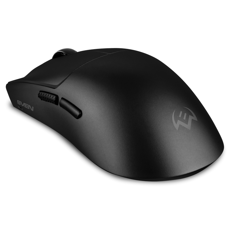 Wireless Mouse SVEN RX-G970W, 800-1600 dpi, 6 buttons, Ergonomic, Silent, Soft-touch, 60g., 1xAA, 2.4Ghz, Black