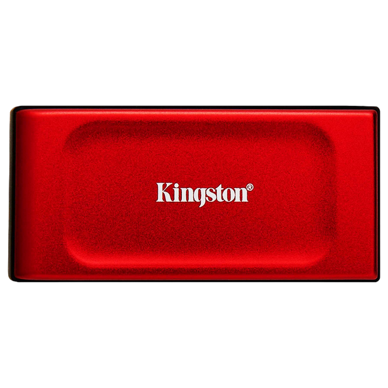 1.0TB Kingston External Portable SSD XS1000 Red, USB-C 3.2 (69.5x32.6x13.5mm, 28.7g, R/W:1050/1000 MB/s)
