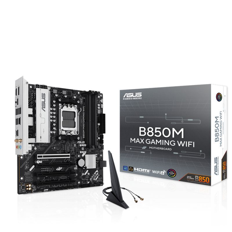 MB AM5 Asus B850M MAX GAMING WIFI mATX