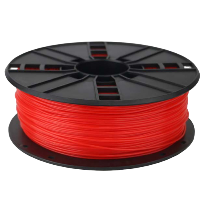 ABS 1.75 mm, Fluorescent Red Filament, 1 kg, Gembird, 3DP-ABS1.75-01-FR