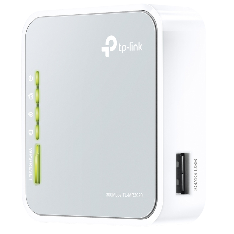 Wireless N Router TP-LINK "TL-MR3020",Compatible with UMTS/HSPA/EVDO USB modem,3G/WAN failover