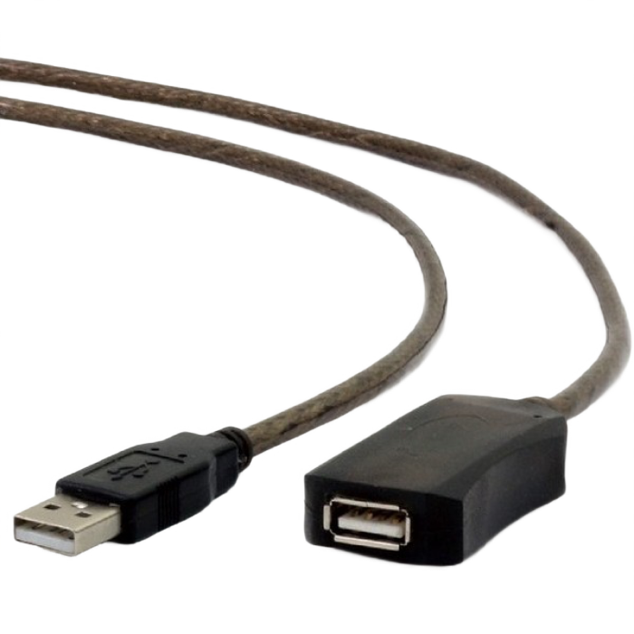 Cable USB, USB AM/AF, 5.0 m, Active USB2.0, Cablexpert, UAE-01-5M