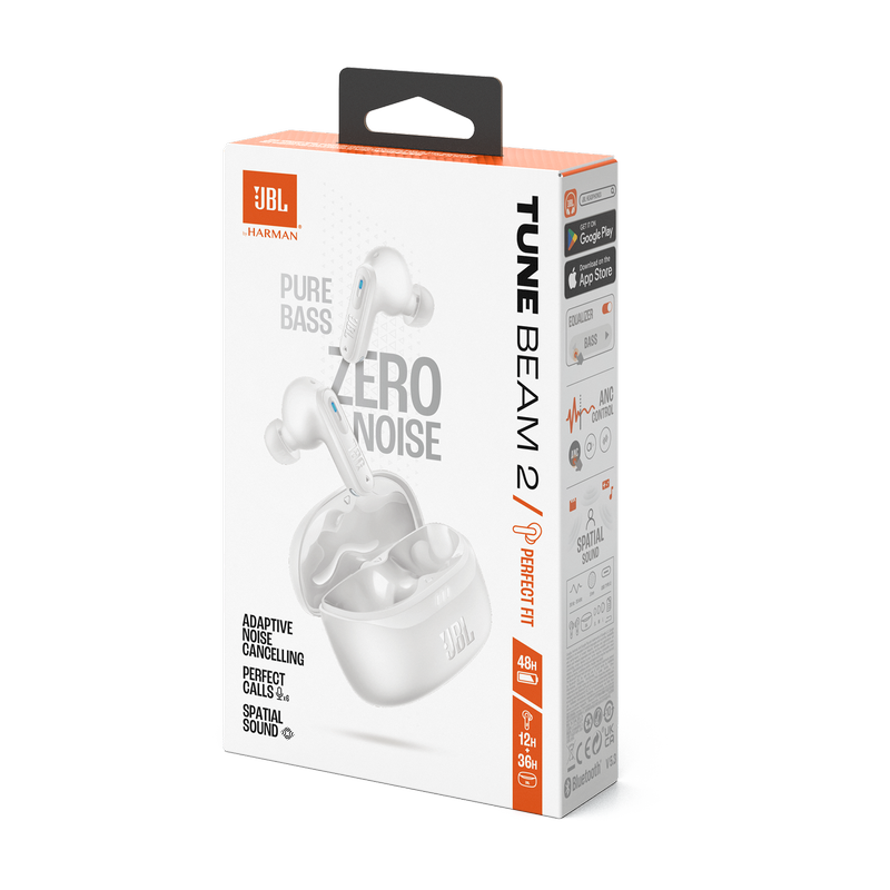 True Wireless JBL Tune Beam 2 White, TWS Headset