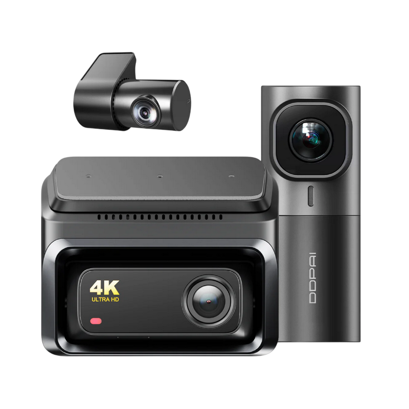 Camera Auto DDPai Z60 3-CH 4K Dash Cam + Front + Rear + Interior Camera, Black