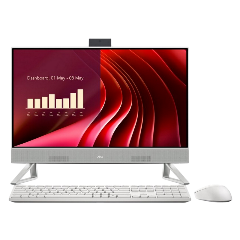 Dell AIO EC24250 White (23,8" FHD WVA, Core Ultra 7 150U 1.8-5.4GHz, 16GB, 1TB SSD, Wireless KB&MS, Win 11 Pro)
