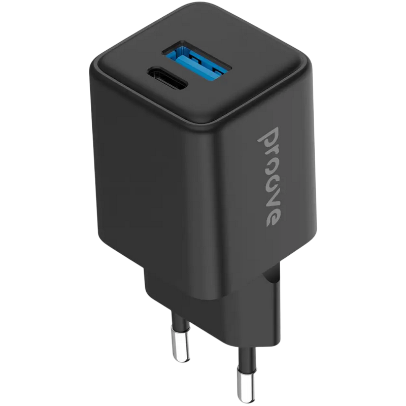 Incarcator Proove Pocket Gan 30W (Type-C + USB), Black