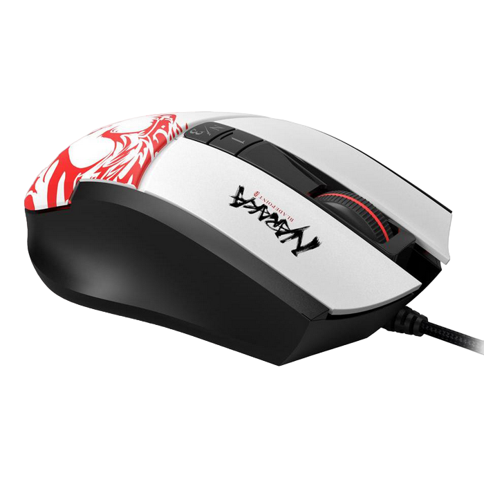 Gaming Mouse Bloody L65 Max, 100-12000 dpi, 7 buttons, 250 IPS, 35G, 78g, Ambidextrous, Programmable, Onboard Memory, RGB, 1.8m, USB, Naraka