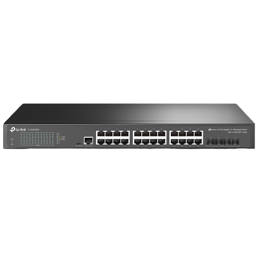 24-port 10/100/1000Mbps Switch TP-LINK "SG3428X",4x 10G SFP+ Slots