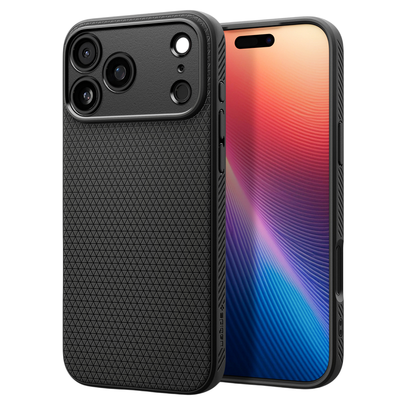 Spigen iPhone 17 Pro, Liquid Air, Matte Black