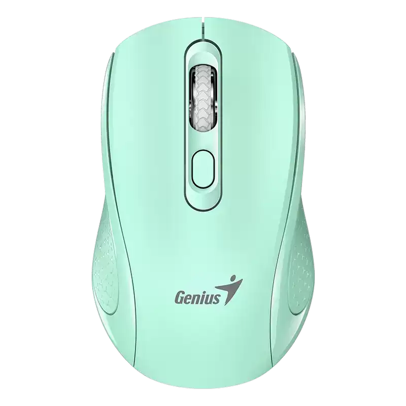 Wireless Mouse Genius NX-8025S, 1600 dpi, 4 buttons, Ergonomic, 58g, Silent, BlueEye, 1xAA, 2.4Ghz, Aquamarine