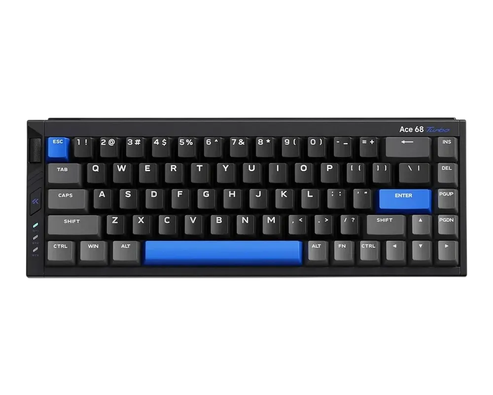 Gaming Keyboard MCHOSE Ace 68 Turbo, Hall Effect Mechanical, 65% Layout, Mount Tai Magnetic GT SW, Cyber Black
