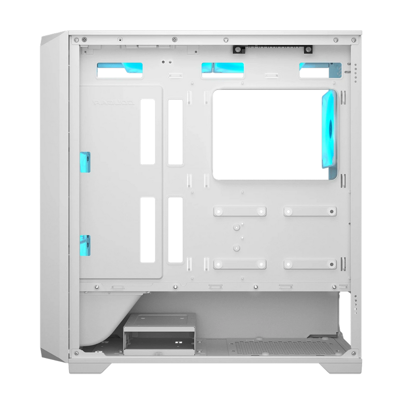 Case ATX Cougar MX600 Air PRO w/o PSU, 5x140mm, 1x120mm, ARGB PWM, TG: Front&Side, 2xUSB3.0, 1xUSB-C, 2x2.5", 1x3.5", RGB Button, White