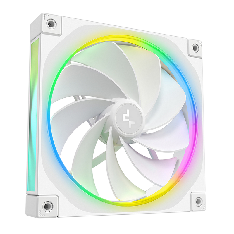 PC Case Fan Deepcool FL14 Reversed ARGB 140x140x25mm, ≤31.46 dB, 66,59CFM, 500-1700RPM, PWM, Hydro Bearing, 4pin, White