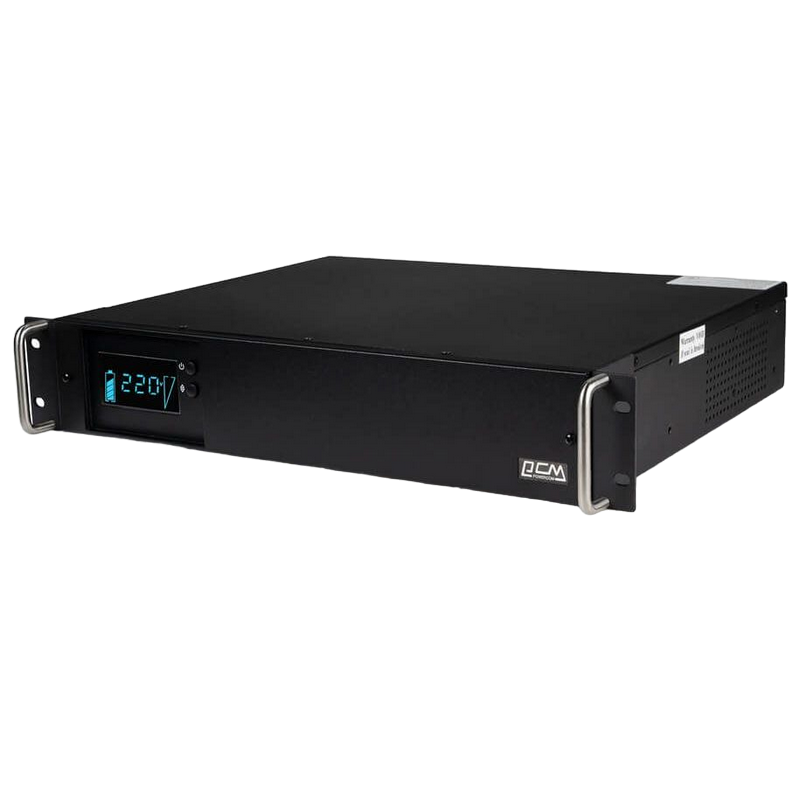 UPS PowerCom KIN-1500AP 1500VA/1200W, Rack 2U, Line Interactive,LCD, AVR, USB, RJ45, 6xIEC C13