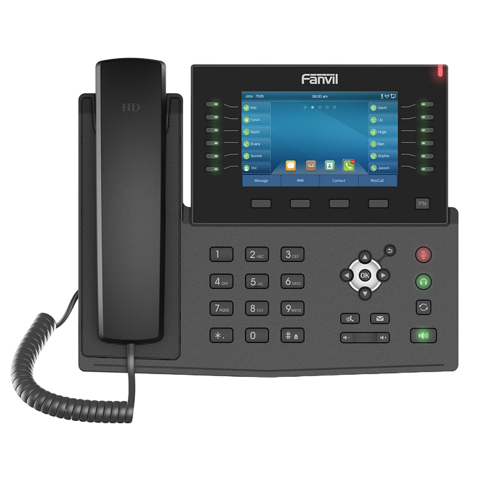 Fanvil X7C Black, Enterprise IP phone, 5" Color Display