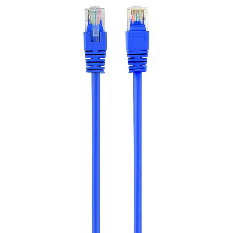 5m, Patch Cord Blue, PP12-5M/B, Cat.5E, Cablexpert, molded strain relief 50u" plugs