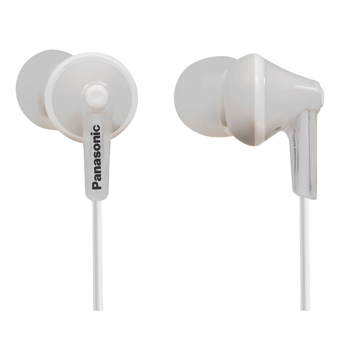 Earphones Panasonic RP-HJE125E-W White, w/o Mic, 1 x mini-jack 3.5mm