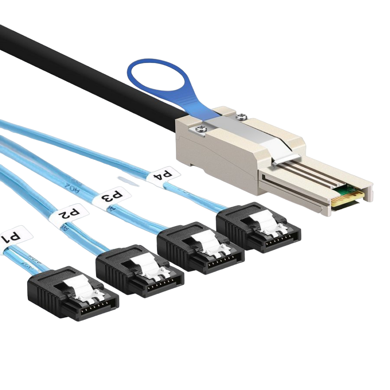 RAID Cable SFF-8088 TO 4x SATA, 1m