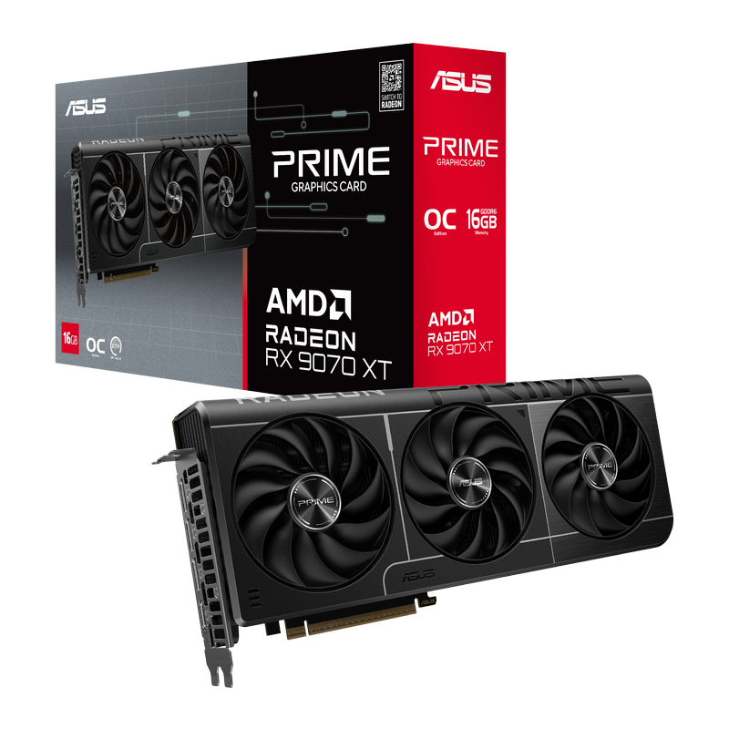 VGA ASUS Radeon RX 9070XT 16GB GDDR6 Prime OC (PRIME-RX9070XT-O16G)