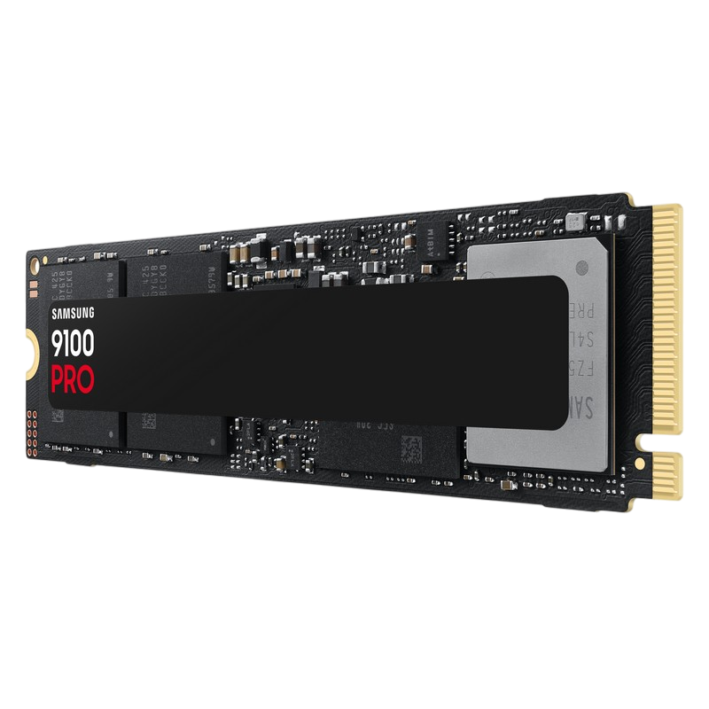 .M.2 NVMe SSD 2.0TB Samsung 9100 PRO "MZ-VAP2T0BW" [PCIe 5.0 x4, R/W:14700/13400MB/s, 1850K/2600K IOPS, 1.2PB, 3DTLC]