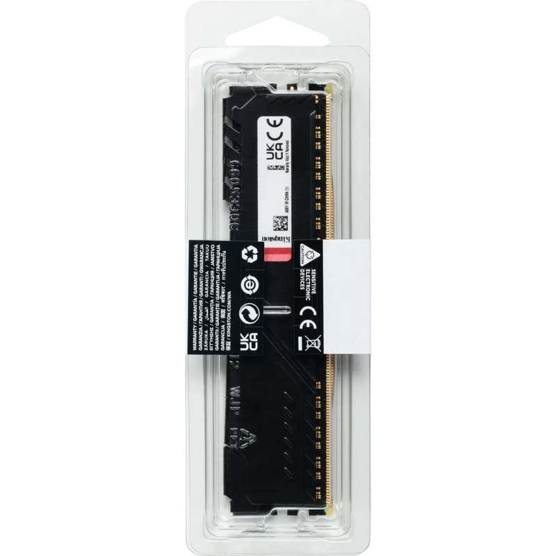 16GB DDR4-3600MHz Kingston FURY Beast (KF436C18BB/16), CL18-22-22, 1.35V, Intel XMP 2.0, Black