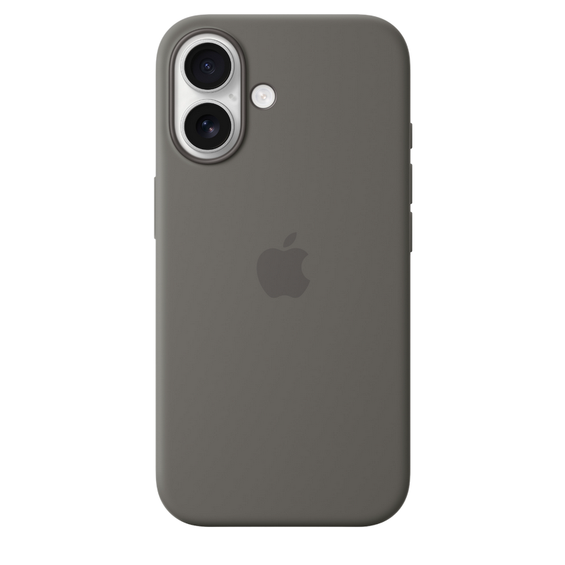 iPhone 16 Silicone Case with MagSafe-Stone Gray,ModelA3313