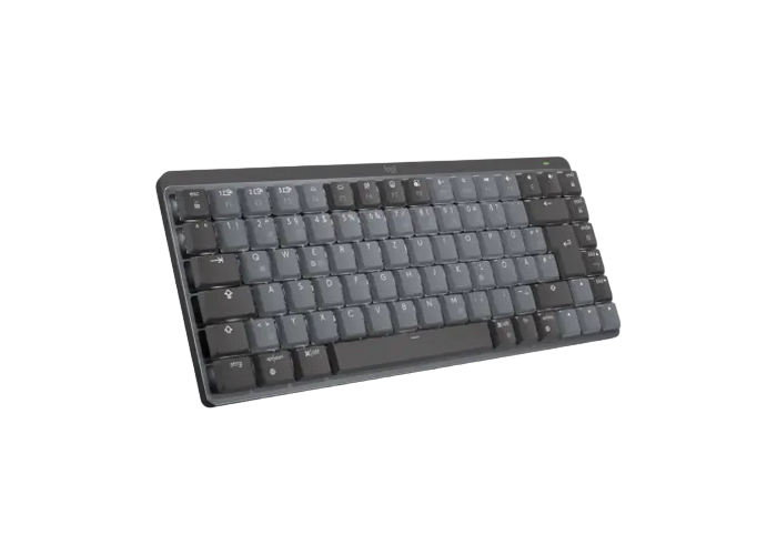 Wireless Keyboard Logitech MX Mechanical Mini, Low-profile switches, Clicky SW, Aluminium, Dual color keycaps, Backlight, 2.4Ghz+BT, EN, Graphite