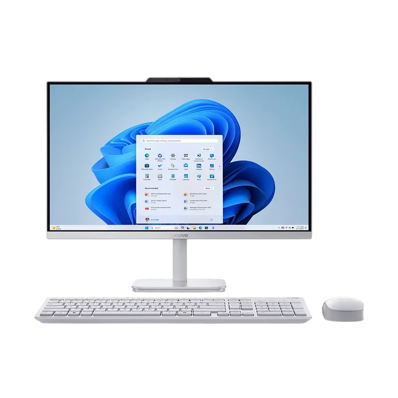 Lenovo AIO A100 Cloud Grey (23,8" FHD IPS Intel N100 0.7-3.4GHz, 8GB, 256GB, wireless KB&MS, No OS)