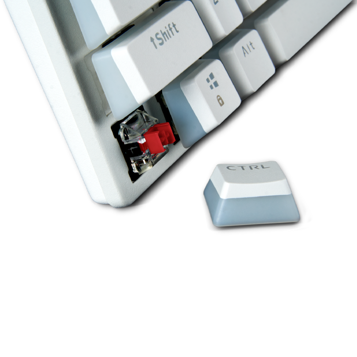 Gaming Keyboard SVEN KB-G9200, Mechanical, Red SW, Fn keys, Win Lock, Anti-Ghosting, Backlight, 1.8m, USB, EN/RU, White