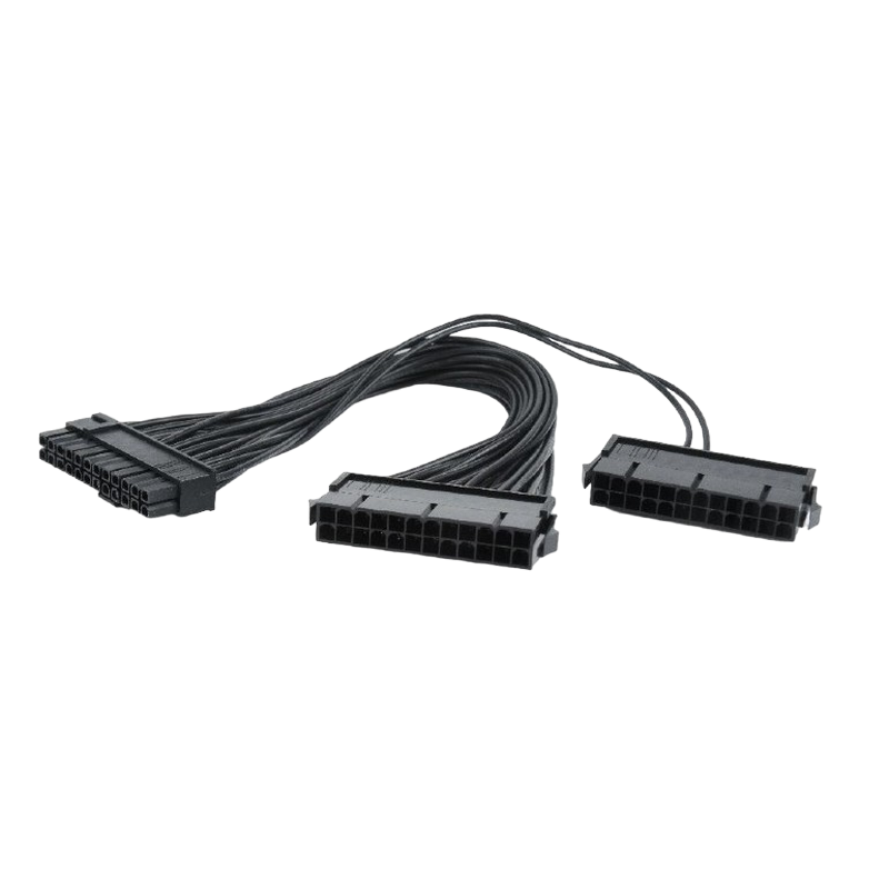 Cable, CC-PSU24-01 Dual 24-pin internal PC power extension cable, 0.3 m, Cablexpert