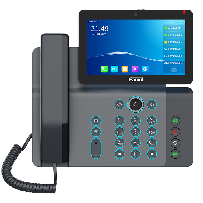 Fanvil V67 Black, Flagship Smart Video Phone, 7" Color Display