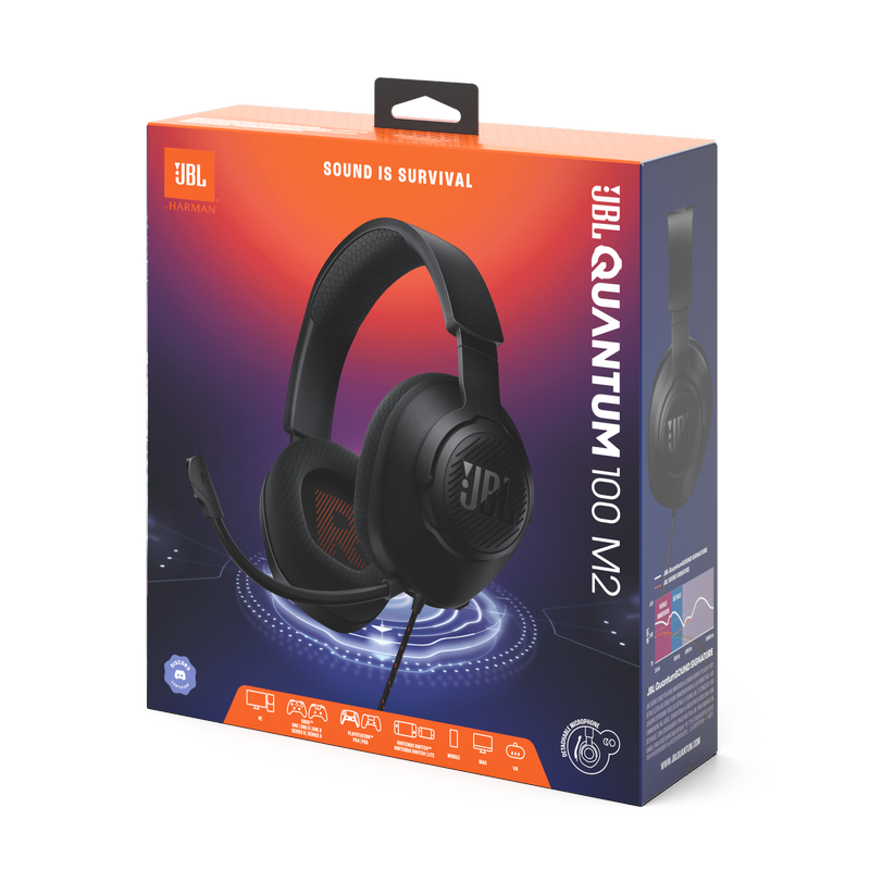 Headphones JBL Quantum 100M2 Black