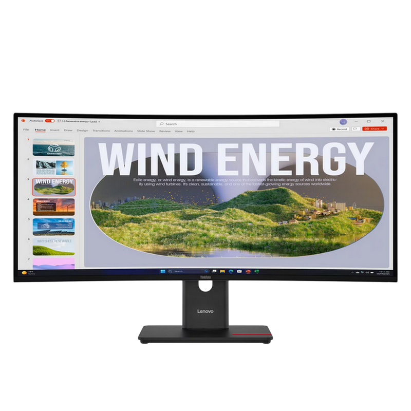 34" LENOVO ThinkVision T34WD-40,Black,Curved-VA,3440x1440,120Hz,4ms,300cd, CR3000:1,HDMI+DP+TypeC+USB,LAN
