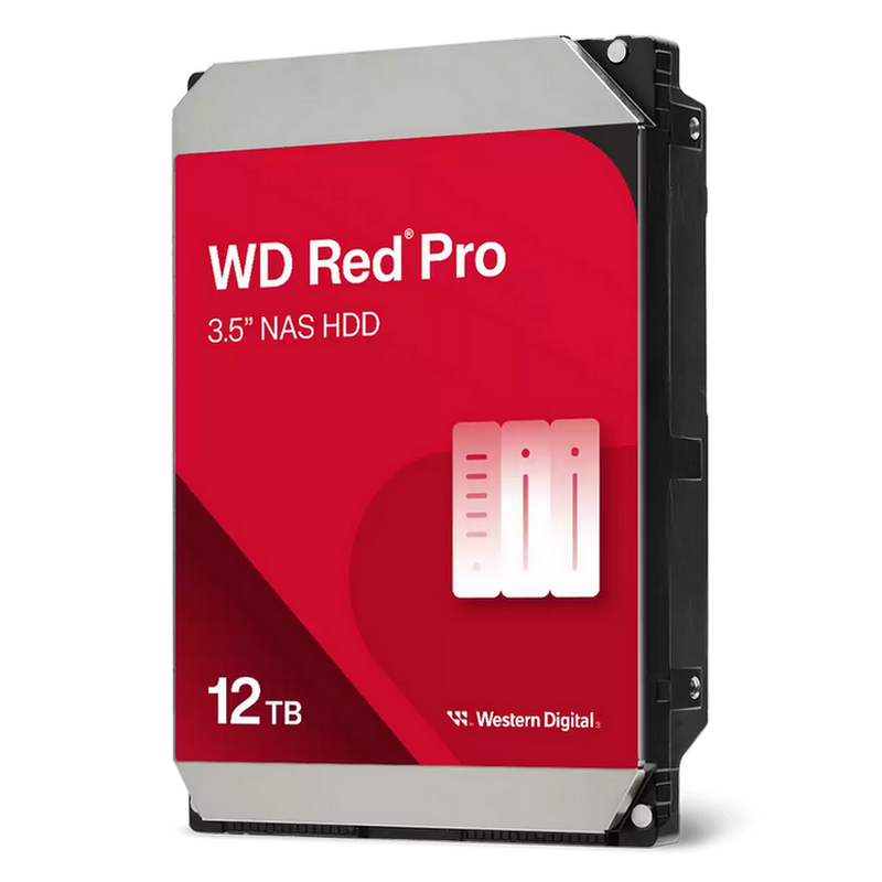 3.5" HDD 12.0TB-SATA-512MB Western Digital "Red Pro (WD122KFBX)", NAS, 24/7, CMR, 7200rpm, 2.0M (MTBF)