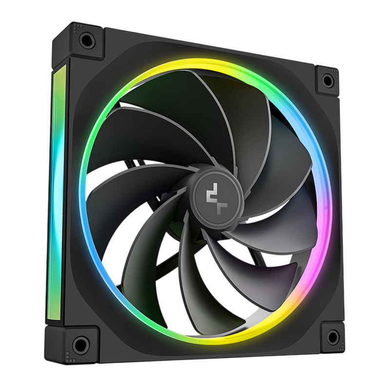 PC Case Fan Deepcool FL14 Reversed ARGB 140x140x25mm, ≤31.46 dB, 66,59CFM, 500-1700RPM, PWM, Hydro Bearing, 4pin, Black