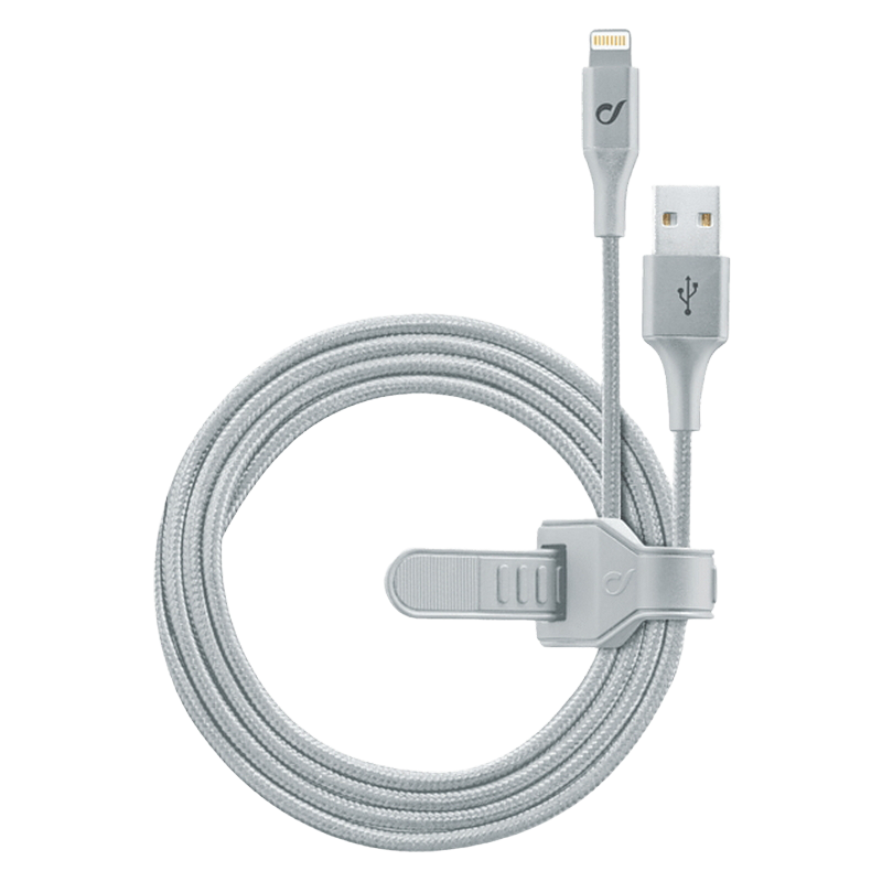 Lightning Cable Cellular, Satellite MFI, 1M, Silver