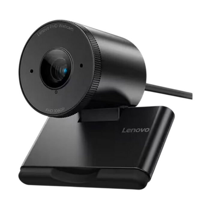 Camera Lenovo FHD 1080p, 2 MP, FOV 78°, 2 Noise Cancellation Microphones, Physical privacy shutter, USB-A, 121.5 g, Black