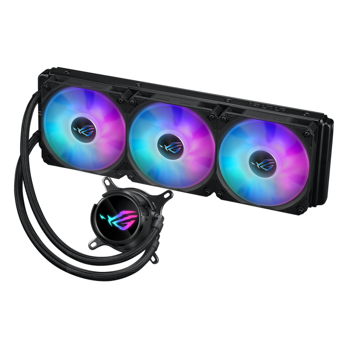 AIO Liquid Cooling Asus "ROG STRIX LC III 360 ARGB" (<36dBA, 3x120mm, ARGB, 800-2200RPM, 70,38CFM)