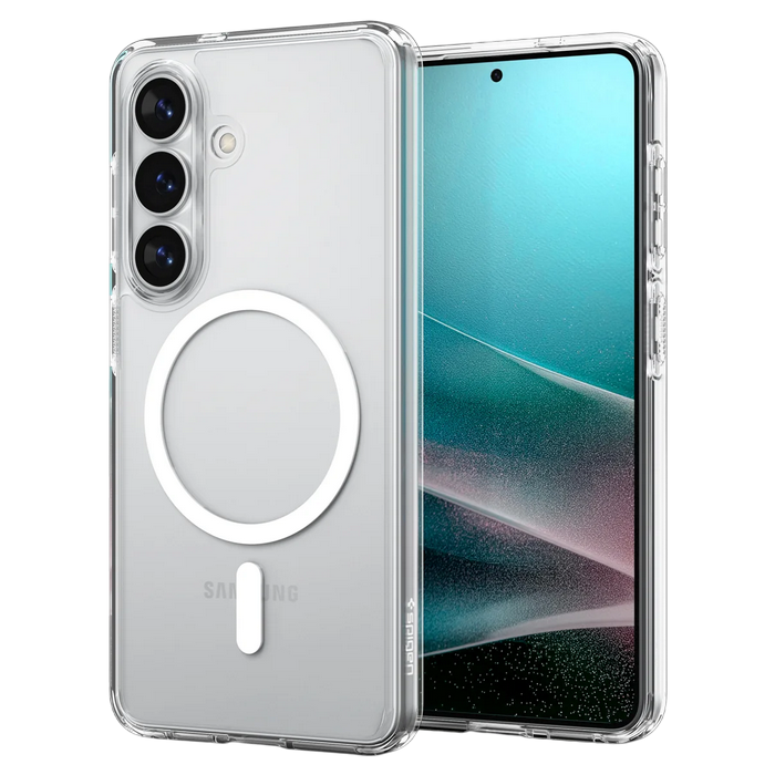 Spigen Samsung S26, Ultra Hybrid MAG MagSafe, Clear/White