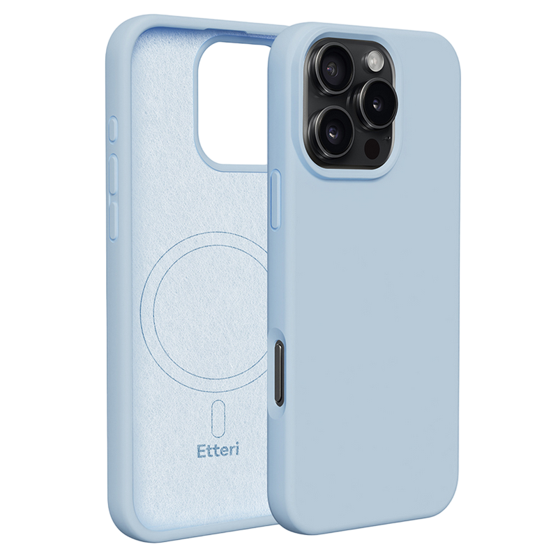 Etteri Apple iPhone 16 Pro, Silicone Mag case, Light Blue
