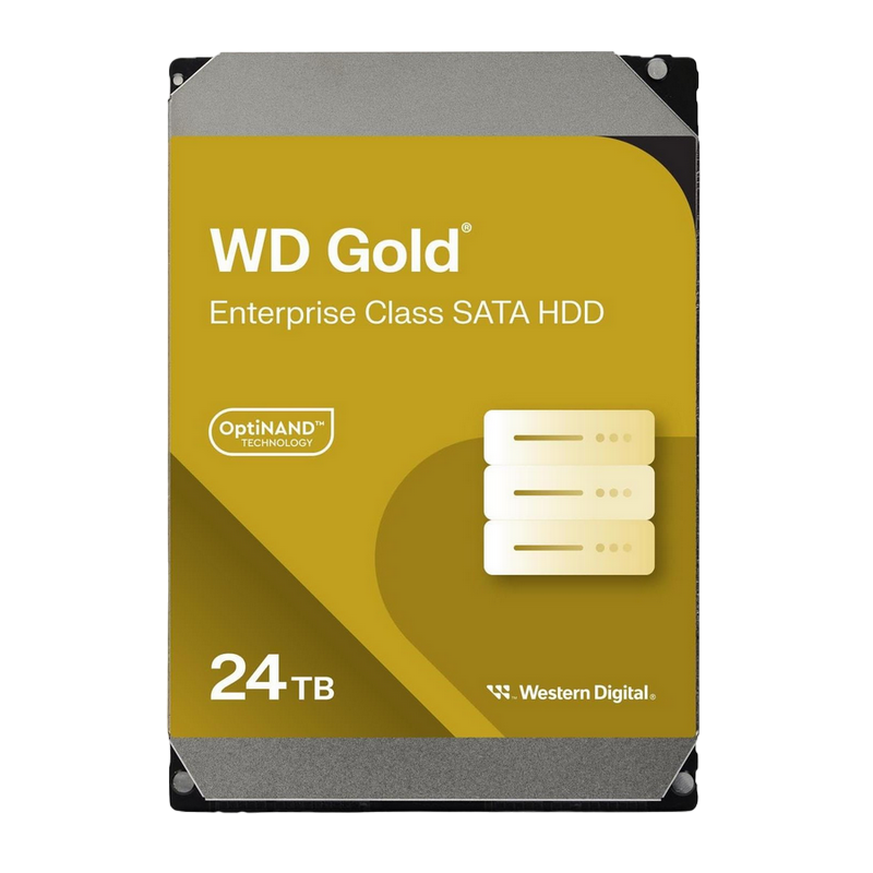 3.5" HDD 24.0TB-SATA-512MB Western Digital "Gold (WD241KRYZ)", Enterprise, CMR, 24/7, 7200rpm, 2.5M (MTBF)