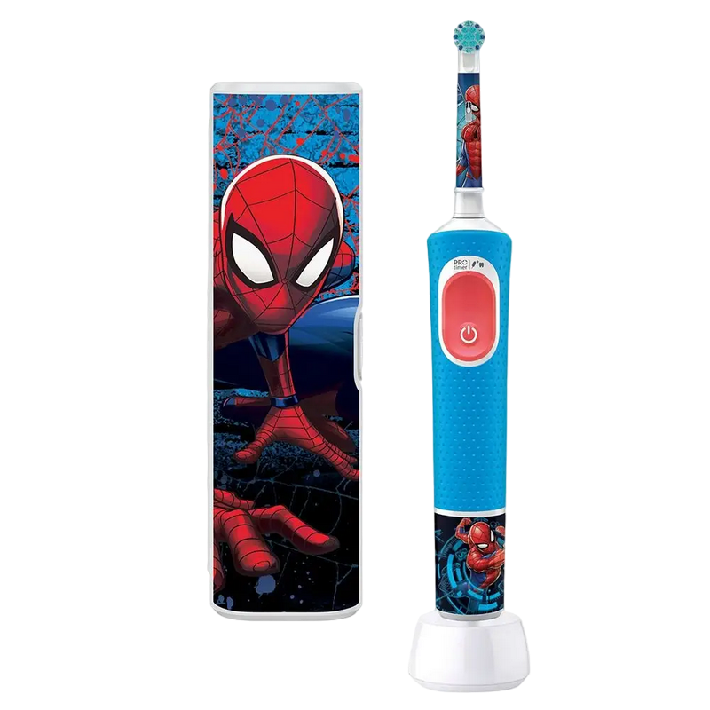 Electric Toothbrush Braun Kids Vitality D103 Spiderman PRO kids+ Travel Case