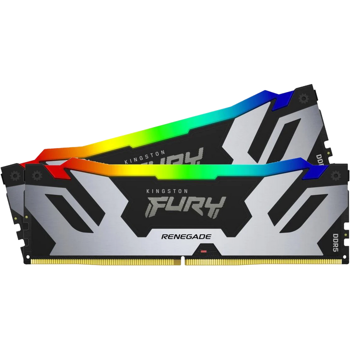 32GB DDR5-7600MHz Kingston FURY Renegade RGB (Kit of 2x16GB) (KF576C38RSAK2-32), CL38-46-46, 1.45V, Black/Silver