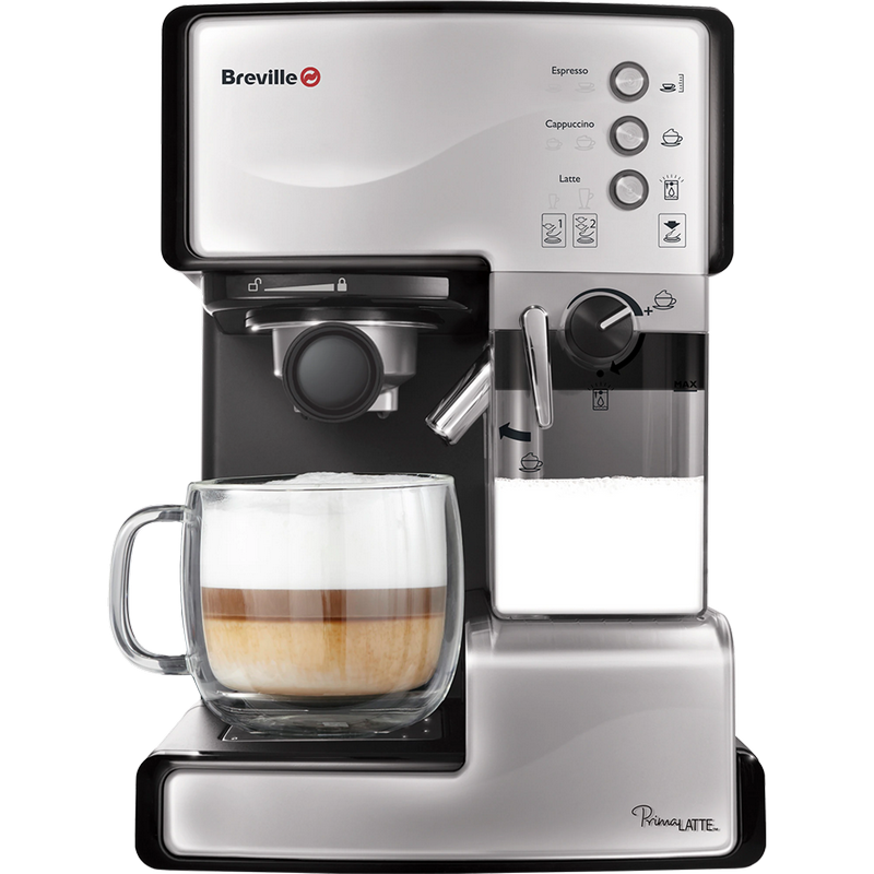 Coffee Maker Espresso Breville Prima Latte Silver VCF045X-DIM