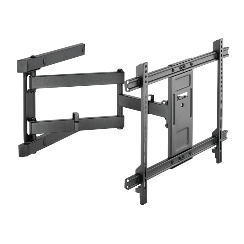 Wall Mount Gembird "WM-80ST-05" Black 37"-80", 50kg, VESA:up 600x400, Wall dist:76~620mm, ±50°